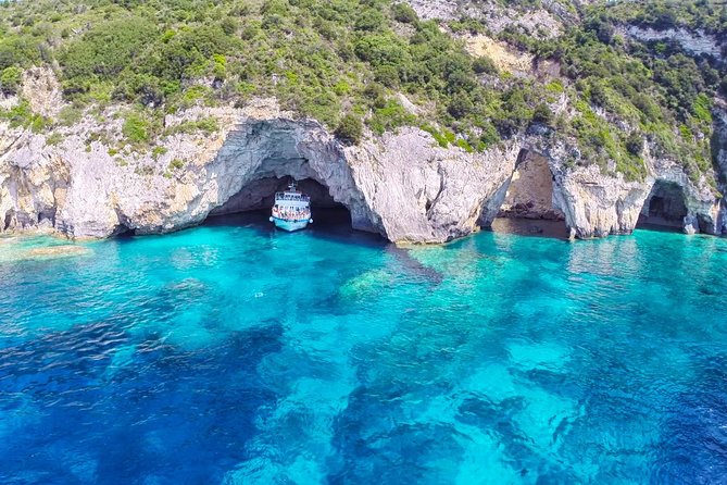 Full-Day Boat Tour of Paxos Antipaxos Blue Caves From Corfu