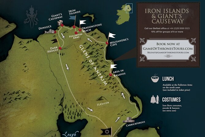 Game of Thrones - Iron Islands & Giants Causeway From Belfast - Itinerary Overview