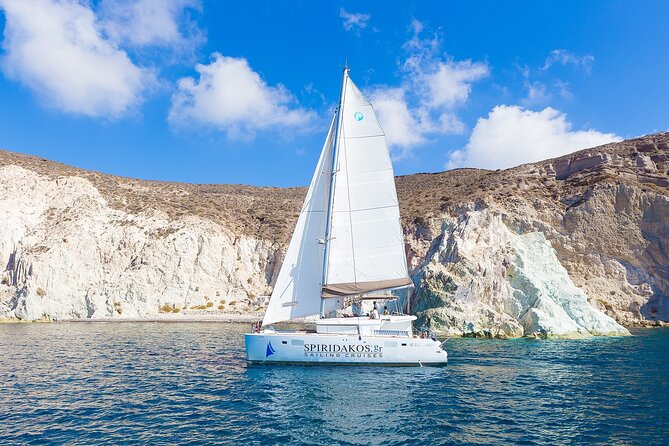 Santorini Classic Catamaran Cruise With Meal Drinks and Transfers - Booking Information