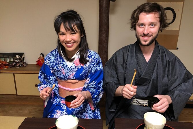 An Amazing Set of Cultural Experience: Kimono, Tea Ceremony and Calligraphy - Matcha Making and Tasting