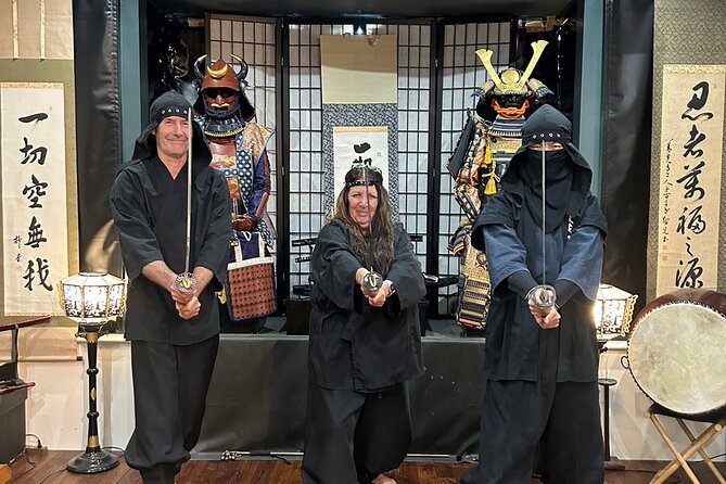 90-min Shinobi Samurai Premium Experience in a Dojo. Tokyo - Inclusions and Meeting Details