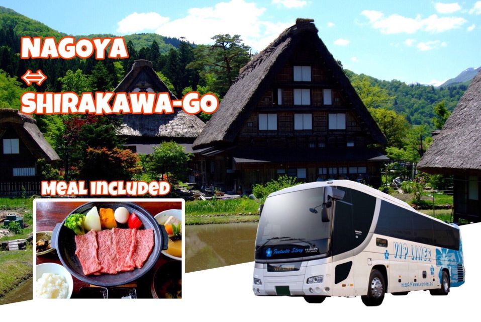 From Nagoya: Shirakawa-Go Bus Ticket With Hida Beef Lunch