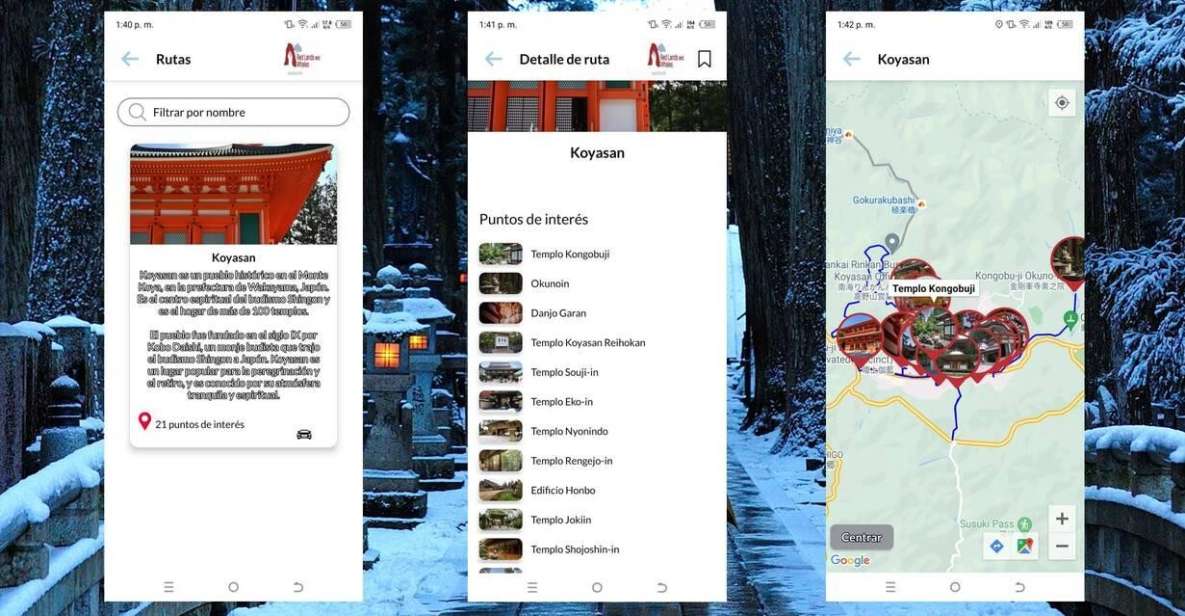 Koyasan Self-Guided Route App With Multi-Language Audioguide - Overview of the App