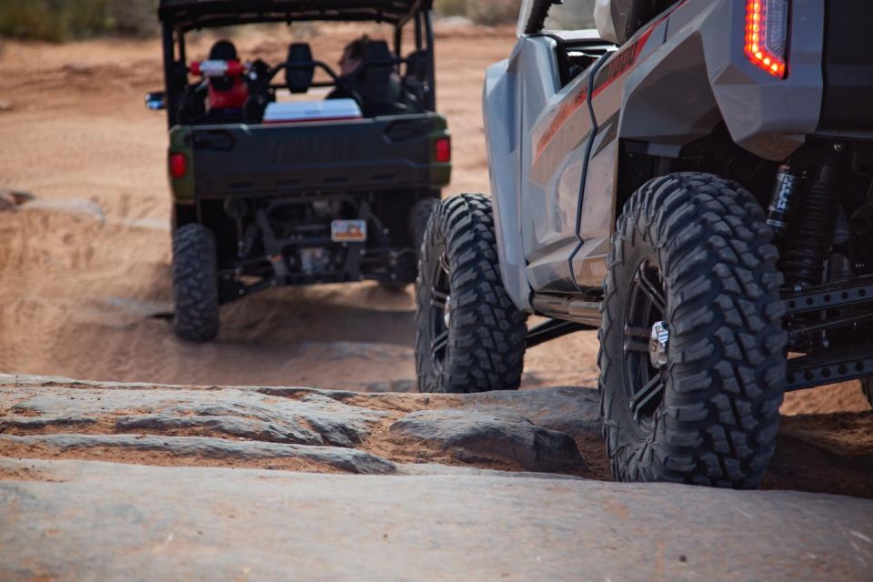 Moab: Self-Driven Guided Sunset UTV Tour to Fins N Things - Tour Details