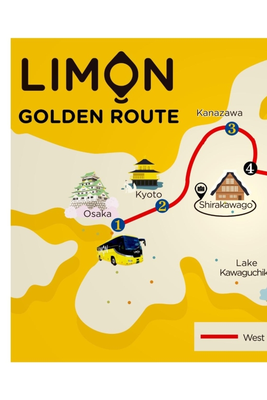 NEW PASS Japan Golden Route 7 Day LIMON Bus PASS