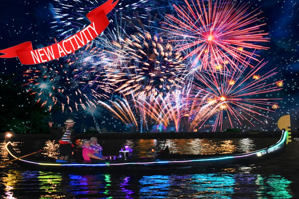 Oahu: Fireworks Cruise – Ultimate Luxury Gondola With Drinks