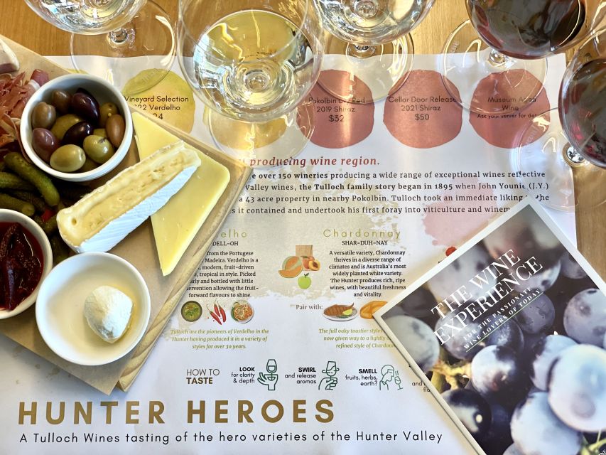 Pokolbin: Tulloch Hunter Heroes Wine Tasting & Cheese Board - Activity Details