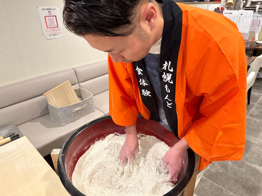 Handmade Soba Noodle and Hokkaido Ezo Deer Meat Shabu Shabu - Details of Soba Noodle Making