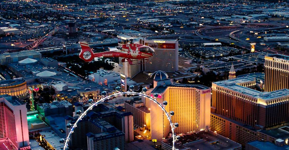 Las Vegas: Night Helicopter Flight Over Las Vegas Strip - Admiring the Neon Lights From Above