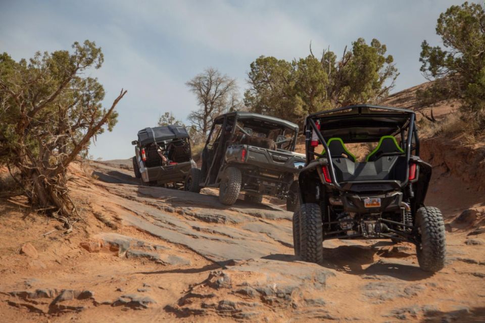 Moab: Self-Driven Guided Sunset UTV Tour to Fins N Things - Itinerary