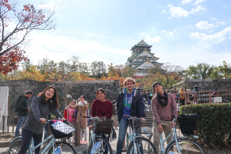 Osaka: Guided City Highlights Bike Tour With Lunch - Itinerary