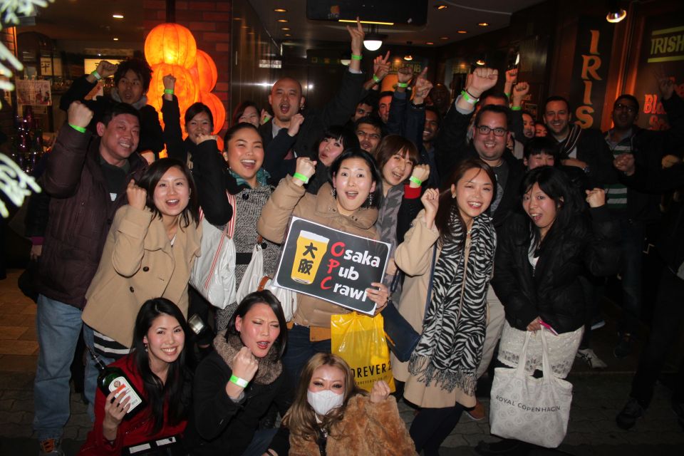Osaka: Guided Pub Crawl - Meeting Point and Duration