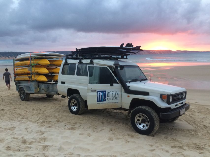 Rainbow Beach: 4WD Beach Drive Adventure and Surf Lesson - Booking Information