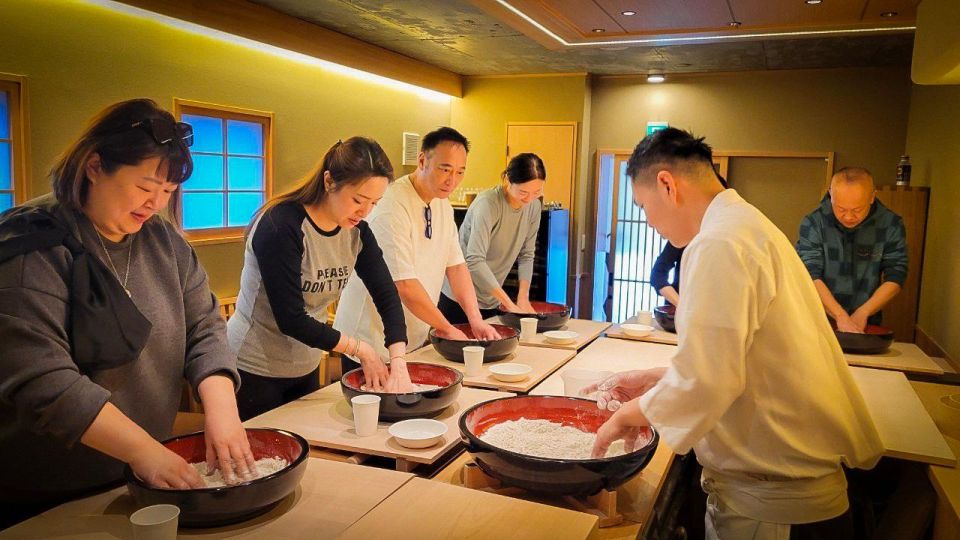 Soba Making Experience With Optional Sushi Lunch Course - Duration and Group Size