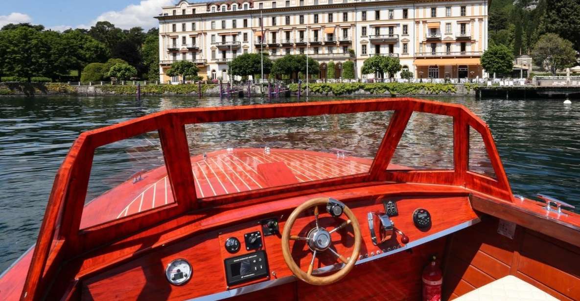 2H Private Tour on Wooden Boat on Lake Como Orrido Di Nesso - Key Points