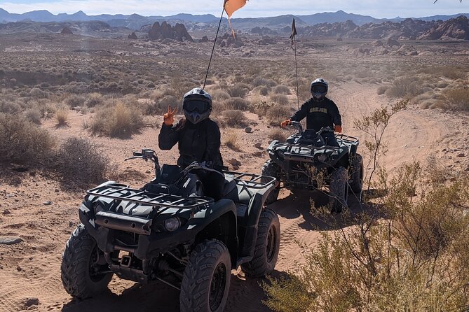 ATV Tour and Dune Buggy Chase Dakar Combo Adventure From Las Vegas - Pickup and Meetup