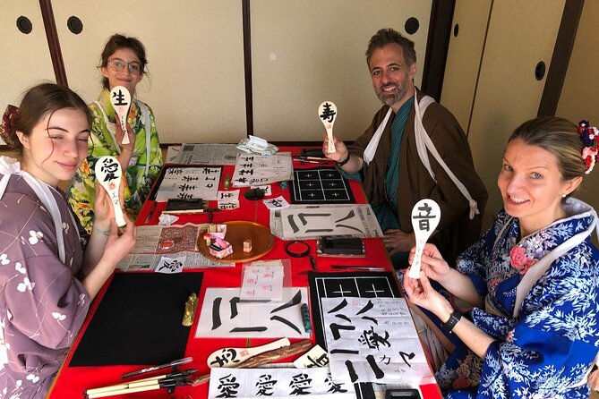 Cultural Activity in Miyajima: Kimono, Tea Ceremony, Calligraphy, and Amulet - Calligraphy Experience