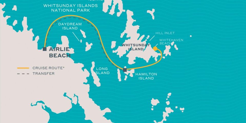 From Airlie: Whitsundays and Whitehaven Half-Day Cruise - Meeting Point and Information