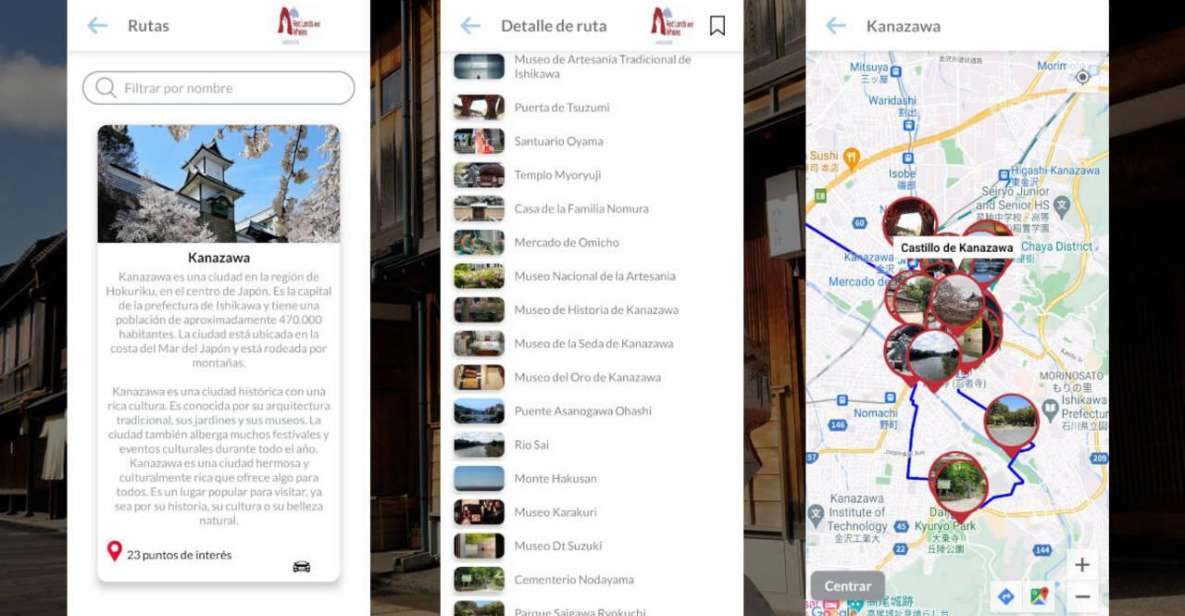 Kanazawa Self-Guided Tour App With Multi-Language Audioguide - Tour Inclusions