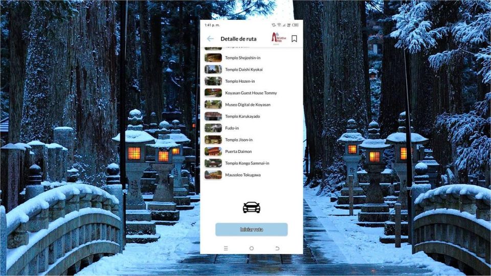 Koyasan Self-Guided Route App With Multi-Language Audioguide - Audio-guided Spots Explored