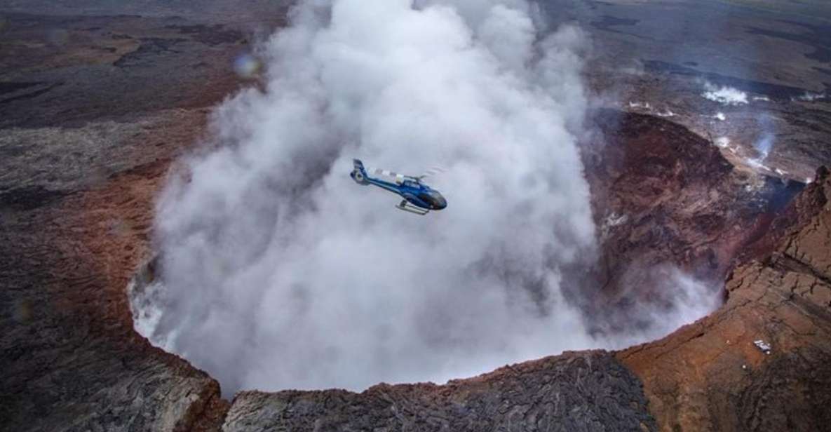 Maui to Big Island: Big Island Volcano Helicopter & Bus Tour - Tour Description