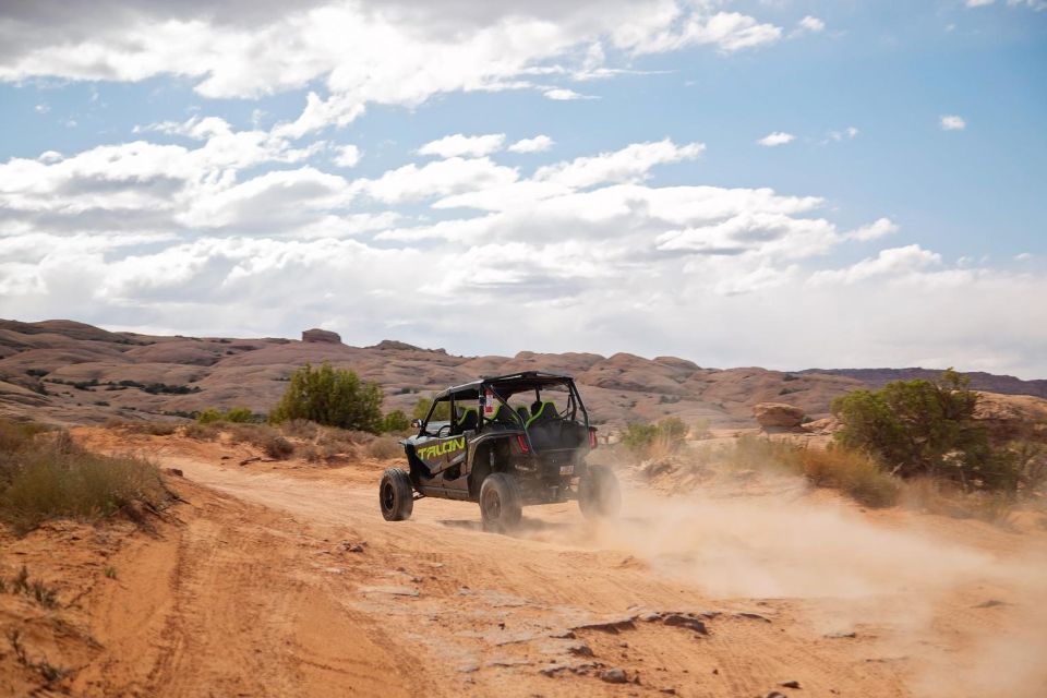 Moab: Self-Driven Guided Sunset UTV Tour to Fins N Things - Scenic Drives