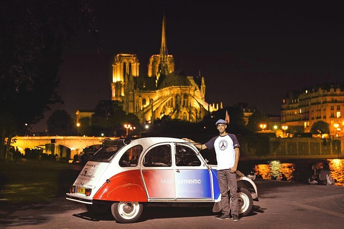 Paris and Montmartre 2CV Tour by Night With Champagne - Meeting and Pickup