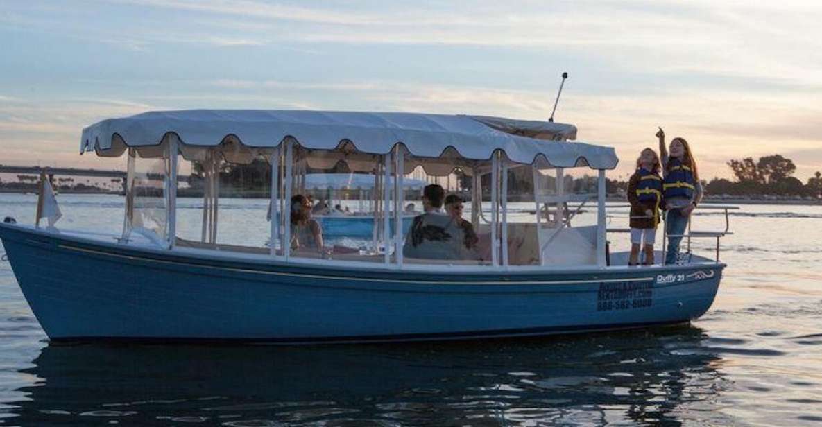 San Diego: Private Sun Cruiser Duffy Boat Rental - Eco-Friendly and Hassle-Free