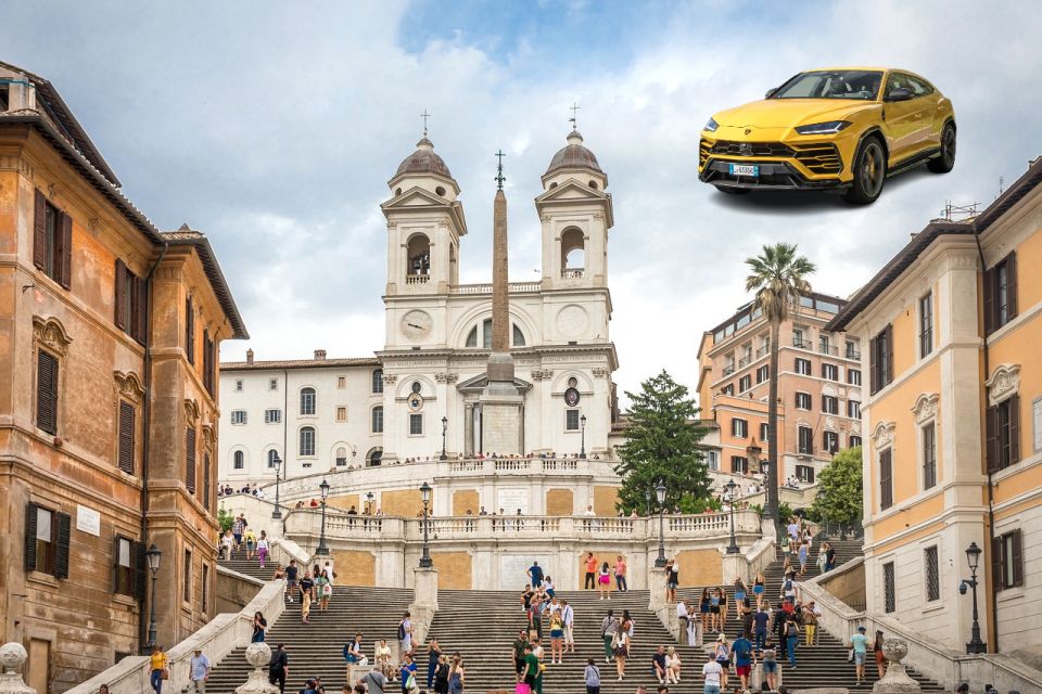 4 Best Views Rome: Private Guided Tour With Lamborghini Urus - Vittoriano Terrace Overlook