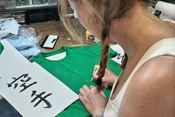 Calligraphy on T-Shirt and Lantern in Sumida - Cultural Immersion Experience