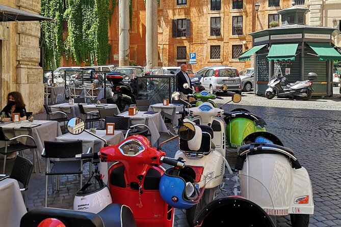 Highlights of Rome Vespa Sidecar Tour in the Afternoon With Gourmet Gelato Stop - Tour Details and Logistics