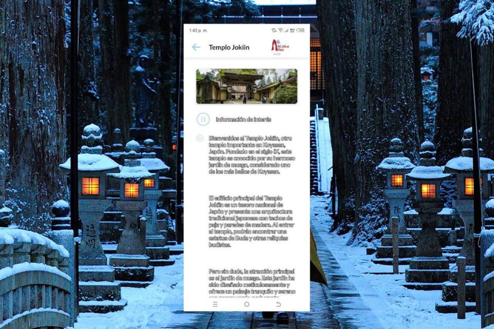 Koyasan Self-Guided Route App With Multi-Language Audioguide - Customizable Route Options