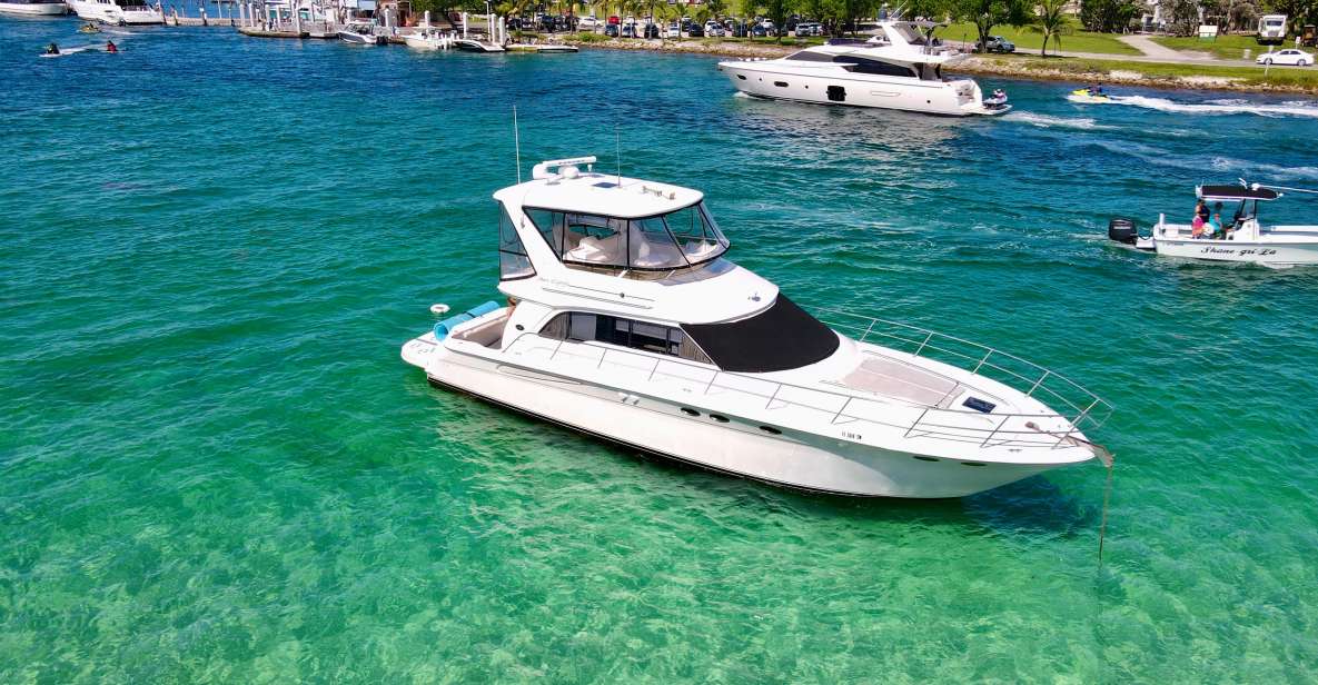 Miami: Private 52ft Luxury Yacht Rental With Captain - Inclusions