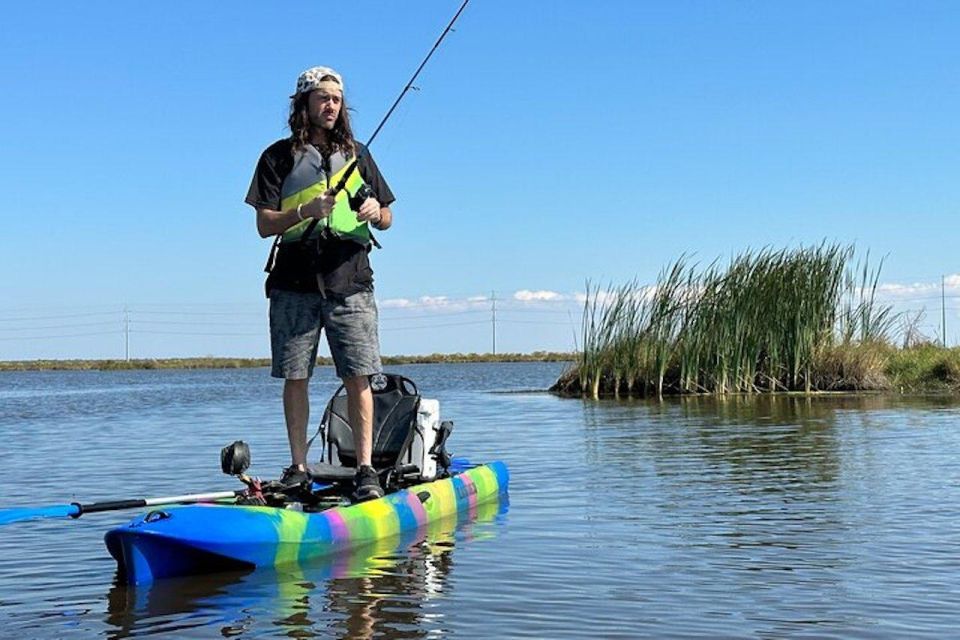 New Orleans: Kayak Fishing Charter in Bayou Bienvenue - Rods, Reels, Lures, and Tackle