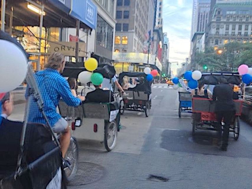 NYC Pedicab Tours: Central Park, Times Square, 5th Avenue - Pedicab Experience