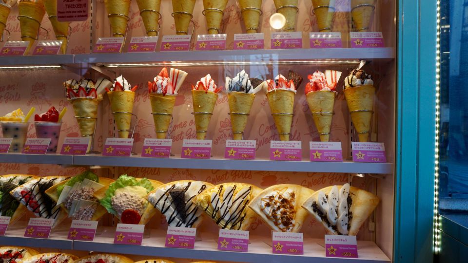 Tokyo From Meiji Shrine to Shibuya Crossing & Lunch,Dessert - Japanese-style Crepes