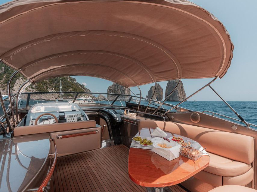 Capri Private Boat Tour From Sorrento on Riva Rivale 52 - Inclusions