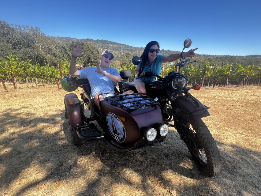 From Sonoma: Napa Valley Classic Sidecar Tour to 3 Wineries - Whats Included in the Tour