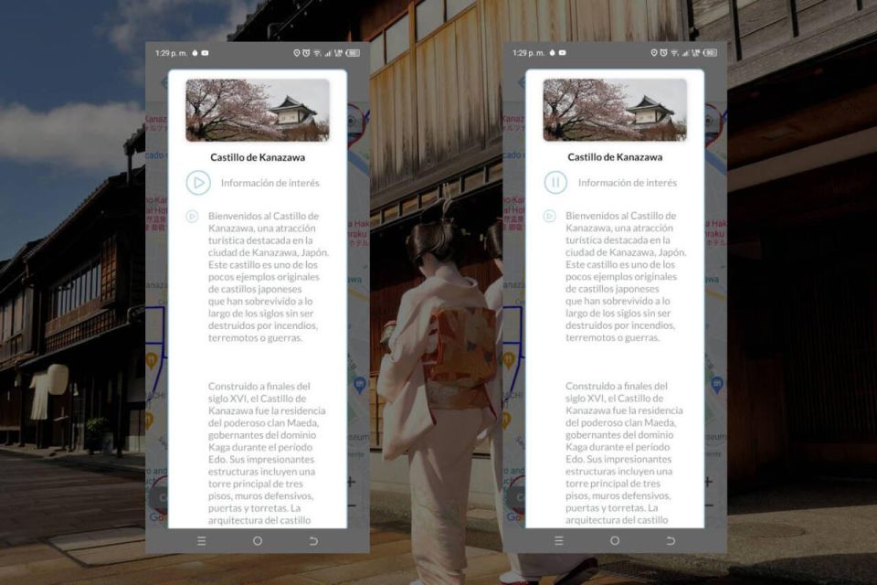 Kanazawa Self-Guided Tour App With Multi-Language Audioguide - Booking and Cancellation