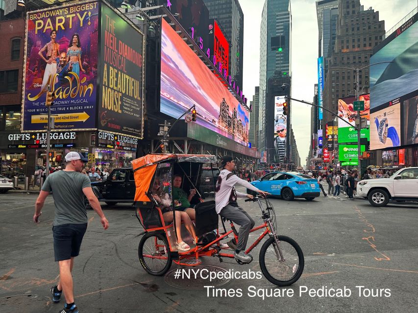 NYC Pedicab Tours: Central Park, Times Square, 5th Avenue - Pricing and Booking