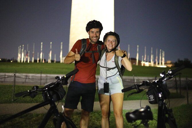 Washington DC Sites at Night Guided Bicycle Tour - Booking Information