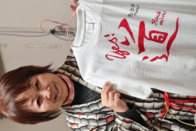 Calligraphy on T-Shirt and Lantern in Sumida - Unique Hands-on Workshop