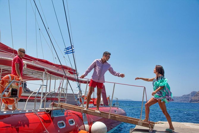 Sailing Catamaran Cruise in Santorini With BBQ, Drinks and Transfer - Tips for a Great Experience
