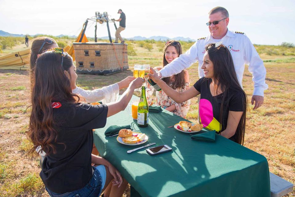 Tucson: Hot Air Balloon Ride With Champagne and Breakfast - Minimum Passenger Requirement