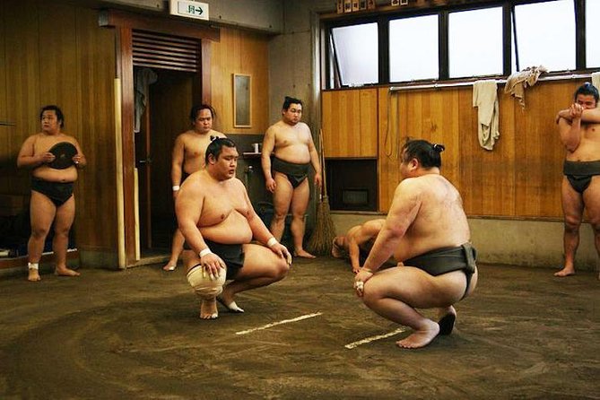 Watch Sumo Morning Practice at Stable in Tokyo - Group Size and Cancellation Policy