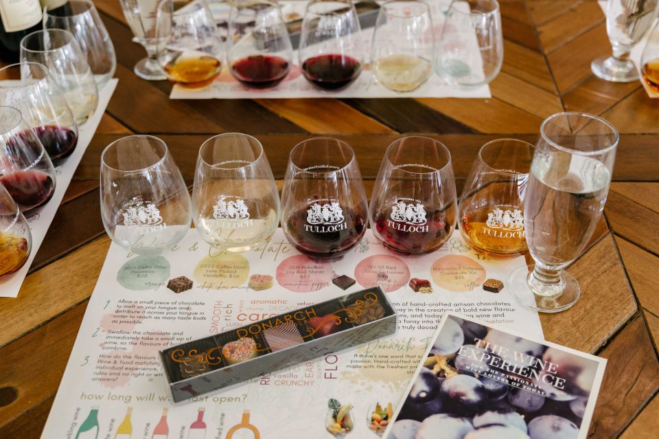 Hunter Valley: Tulloch Wine Tasting and Chocolate Pairings - Important Information