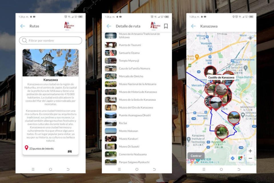 Kanazawa Self-Guided Tour App With Multi-Language Audioguide - Travel Documents Repository