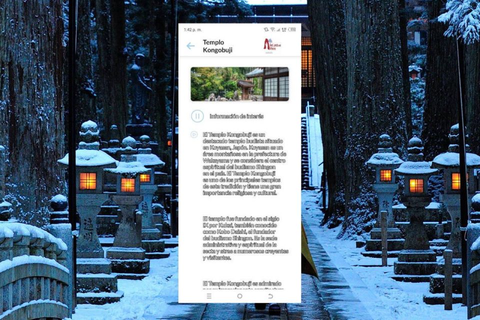 Koyasan Self-Guided Route App With Multi-Language Audioguide - Detailed Point of Interest Info