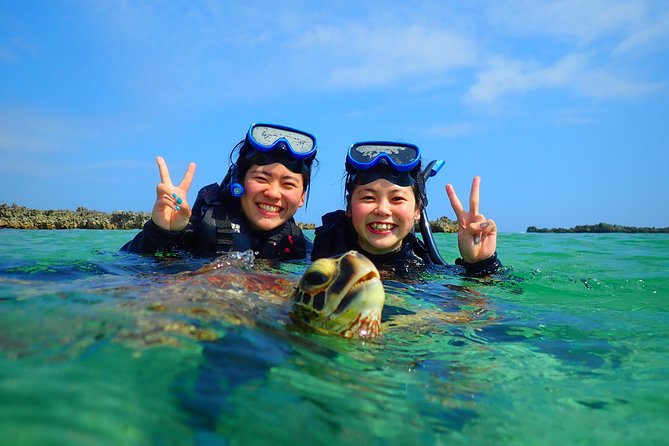 Okinawa Miyako 1 Day Pumpkin Limestone Caving & Sea Turtle Snorkeling - Sea Turtle Snorkeling