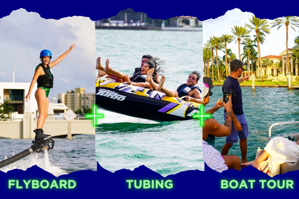 Aqua Excursion - Flyboard + Tubing + Boat Tour - Key Points